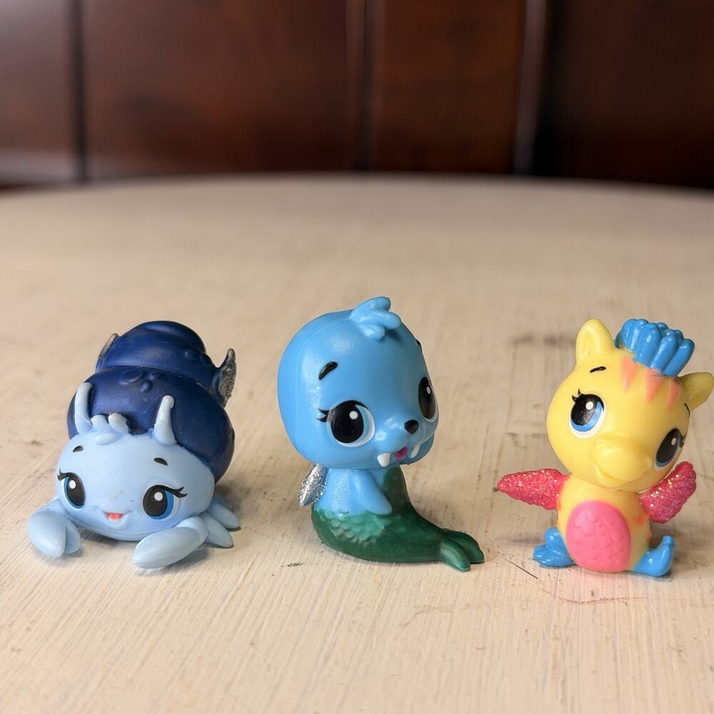 Hatchimals Colleggtibles Lot Of 3 Mini Figure Figurine Spin Master Mermal Magic